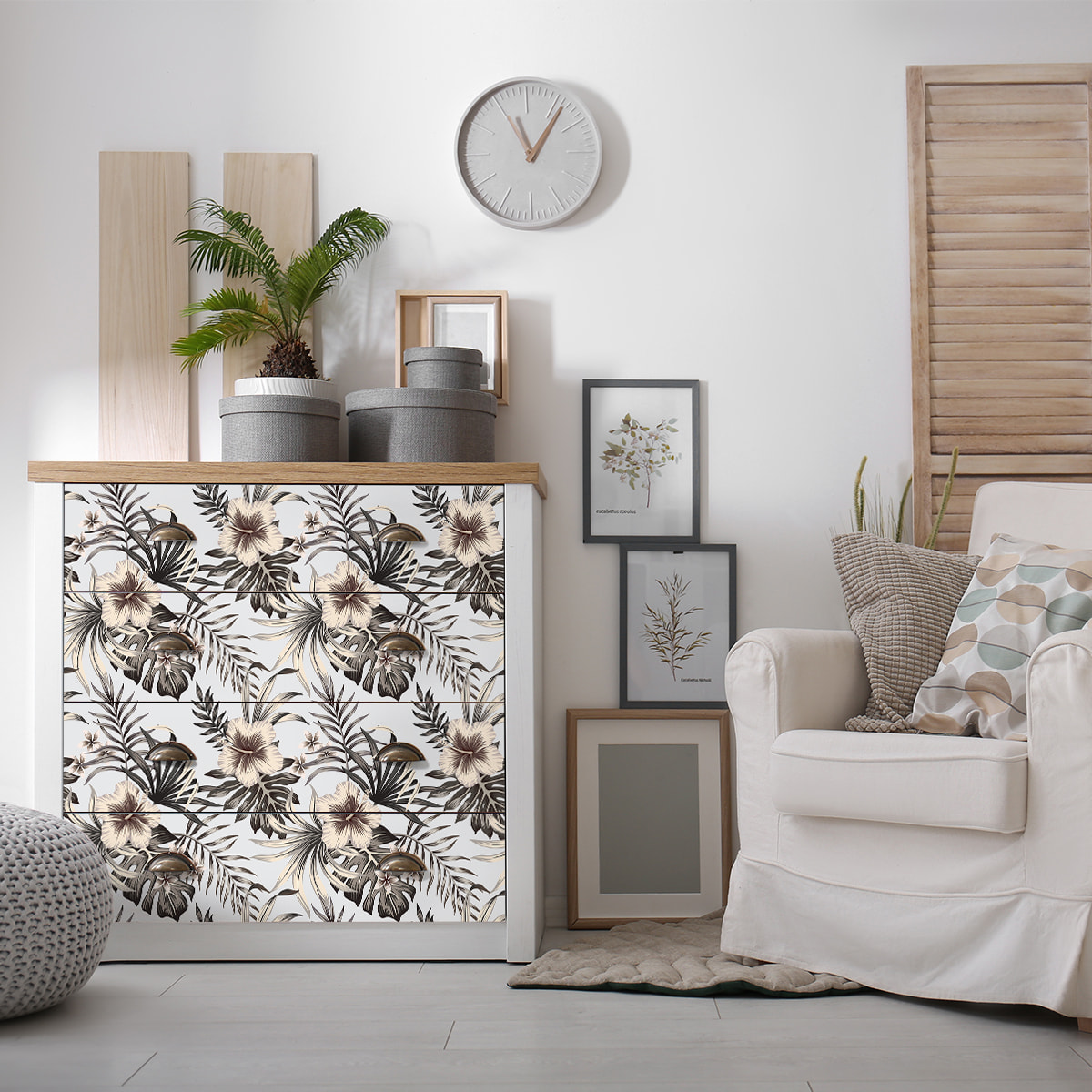 Sticker meuble tropical Ibarra 60 x 90 cm