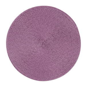 Set de 6 sets de table ronds Excelsa – Round, Polypropylène Violet
