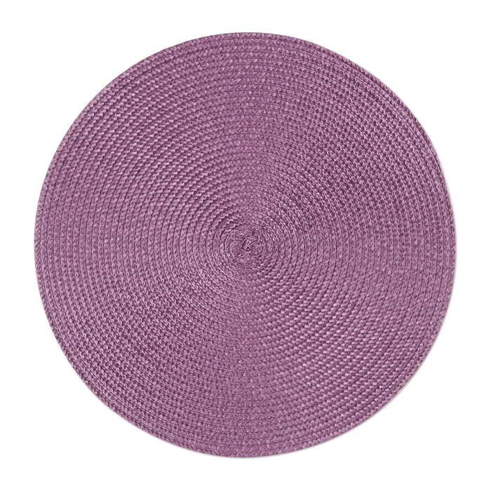 Set de 6 sets de table ronds Excelsa – Round, Polypropylène Violet
