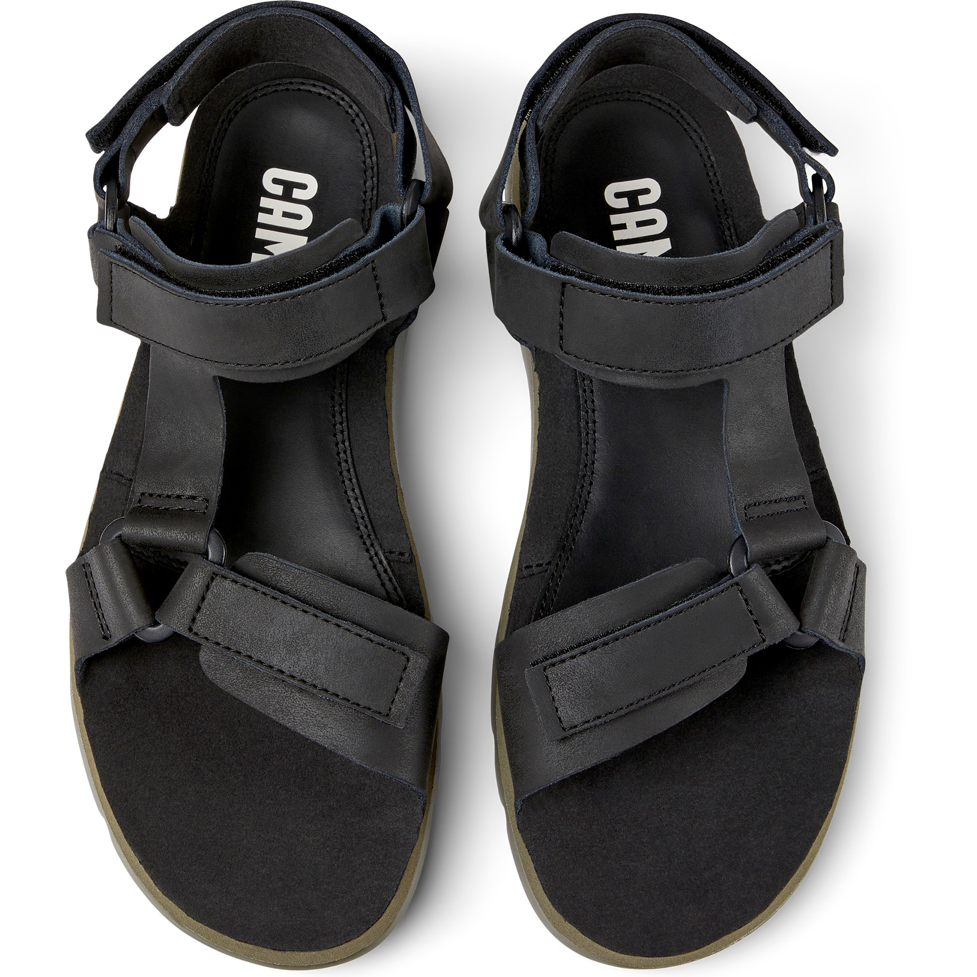 Sandalias - CAMPER Oruga - Negro - Piel de ante