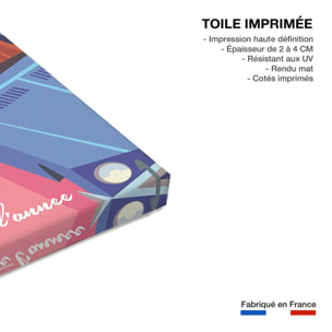 Tableau cote d'azur du soleil toute l'année  Toile imprimée