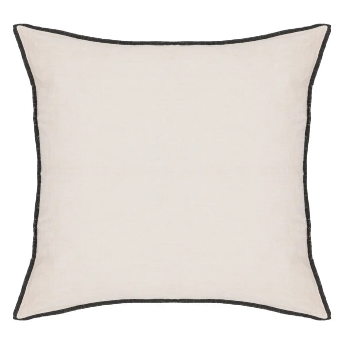 Coussin "Linah" coton beige 45x45cm