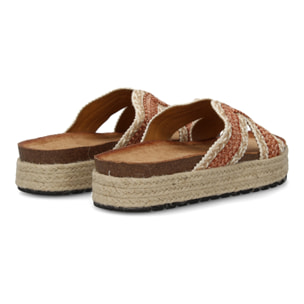 Sandalias planas de mujer con diseño trenzado, comodas para cualquier ocasión