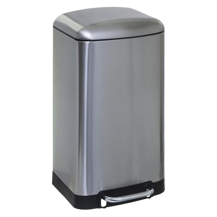 Poubelle pédale métal 30L Inox Ariane