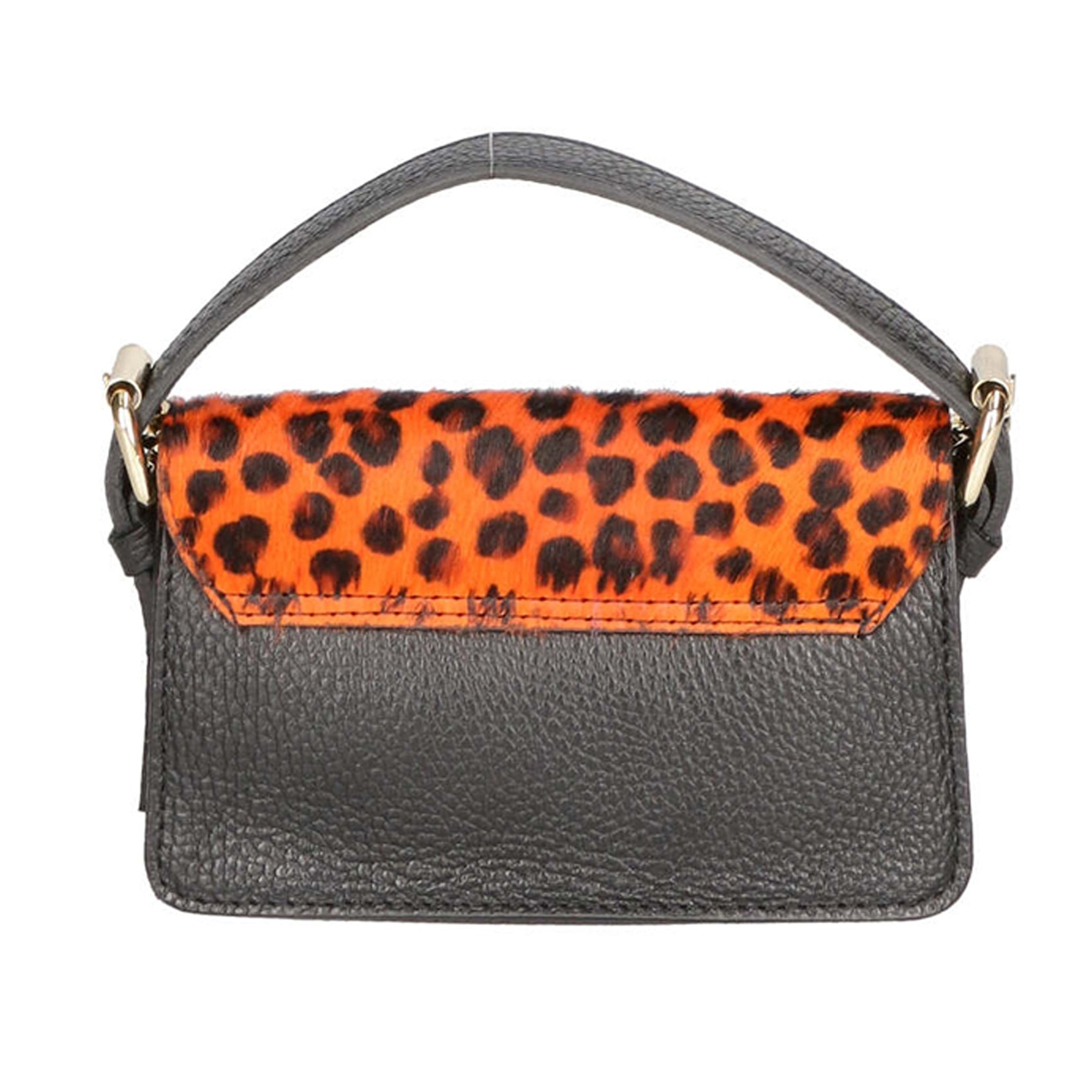 Borsa a mano da donna - Modello Aleide - Vera pelle - 18.0 x 11.0 x 6.5 cm