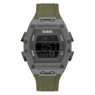 Reloj Guess GW0340G3 Hombre Digital Cuarzo con Correa de Silicona