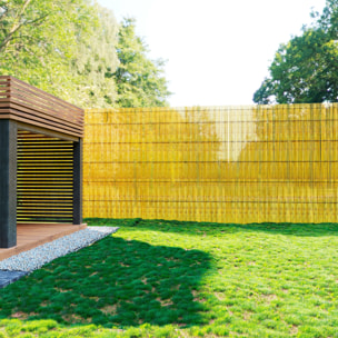 Arella In Canna Cannette In Bamboo Pelato Bambù Naturale Da 5 mm Arelle Canniccio Decorativo Recinzione Stuoia Ombreggiante Frangivista 2 x 3 M