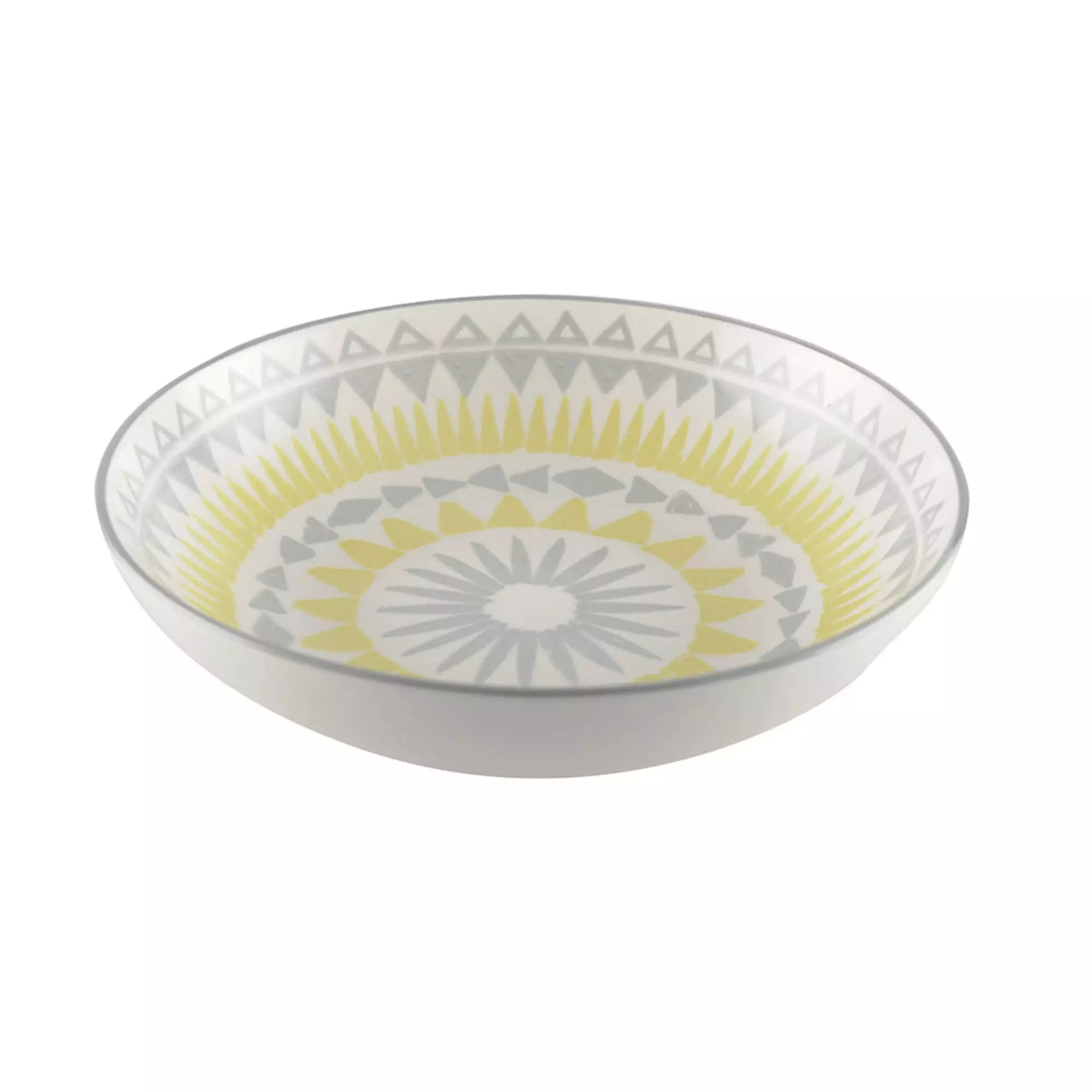 Lot de 6 ASSIETTE CREUSE JAUNE - COACHELLA