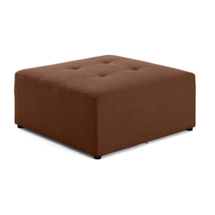 Amalfi - pouf modulable - en tissu - Terracotta