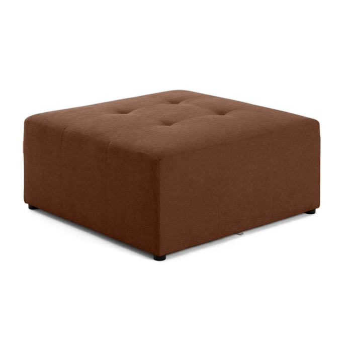 Amalfi - pouf modulable - en tissu - Terracotta