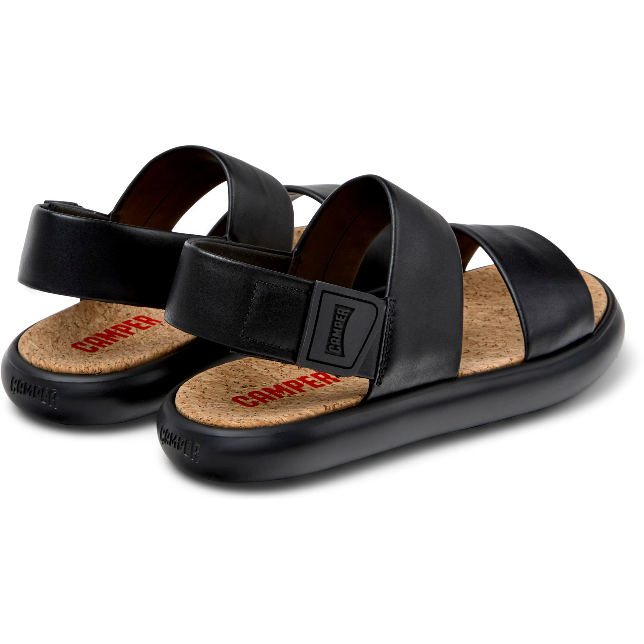Sandalias - CAMPER Pelotas Flota Sandal - Negro - Cuero liso