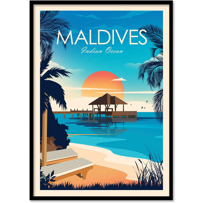 Affiche - Maldives - Studio Inception