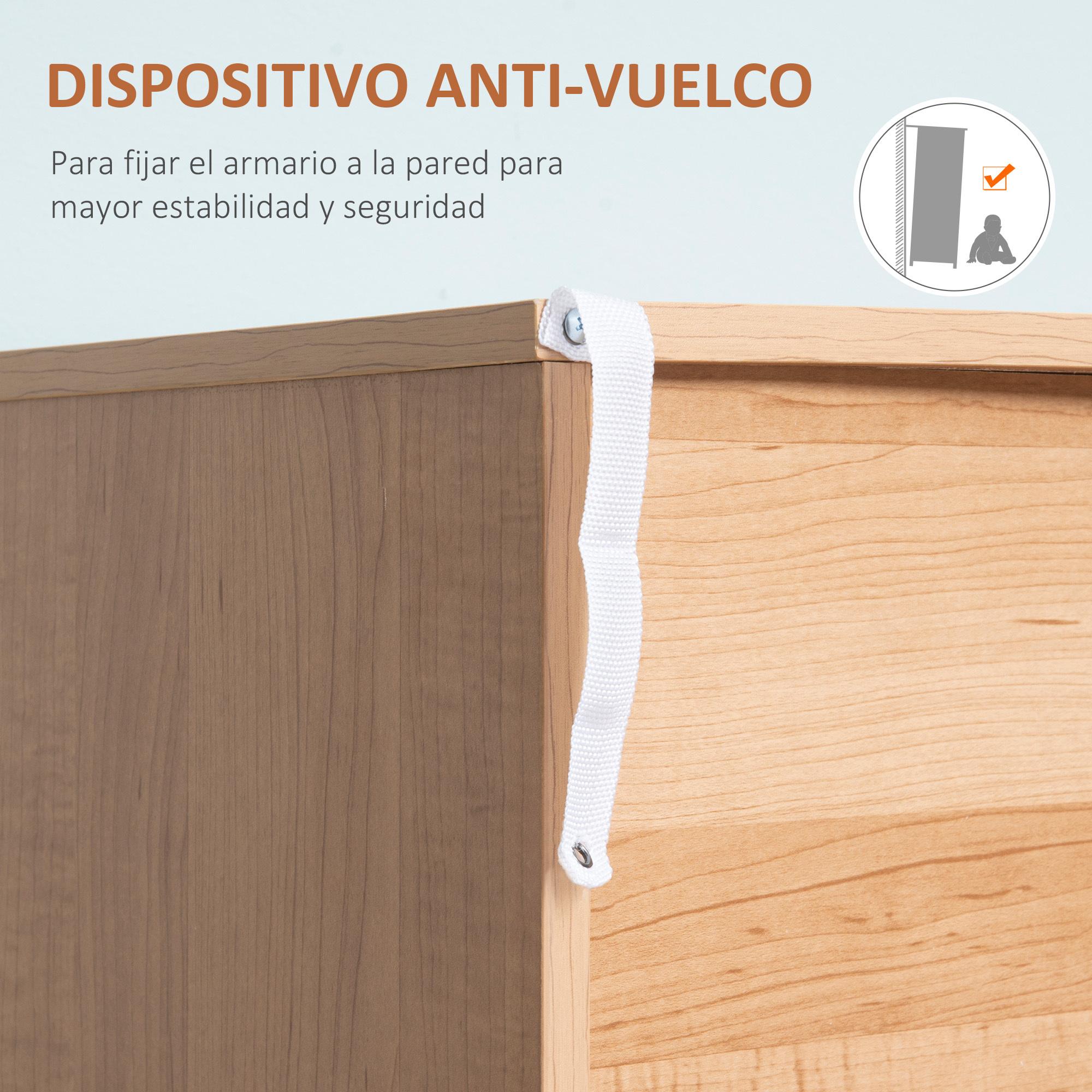 HOMCOM Cómoda de Madera con 3 Cajones Cajonera Armario Auxiliar de Almacenamiento Moderna con Patas Elevadas para Dormitorio Salón 80x39x80 cm Blanco y Natural