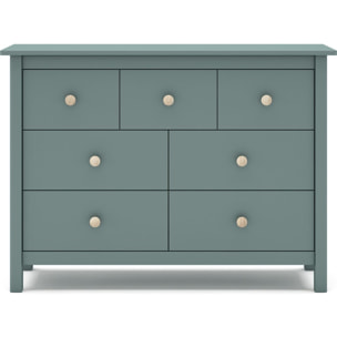 Commode enfant 7 tiroirs en bois massif - MELVIN