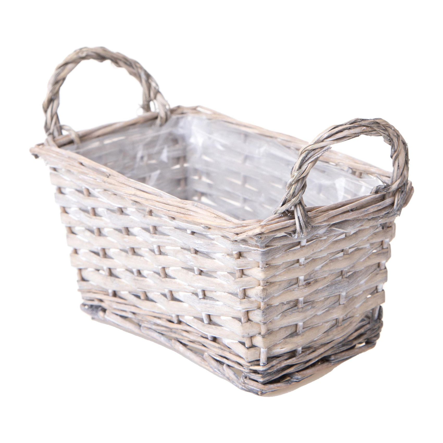 Cassetta 22X13X10H Cm - Pezzi 6 - 27X11X18cm - Colore: Grigio - Bianchi Dino - Cesteria