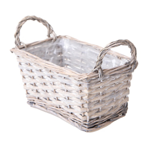 Cassetta 22X13X10H Cm - Pezzi 6 - 27X11X18cm - Colore: Grigio - Bianchi Dino - Cesteria