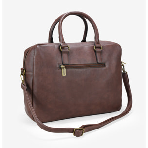 Maletín marrón para portátil