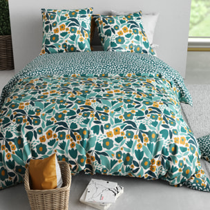Parure housse de couette 3pcs 100% coton 57 fils mia