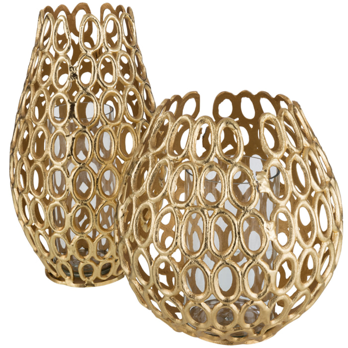 J-Line photophore Eva Cercles - aluminium - or - large