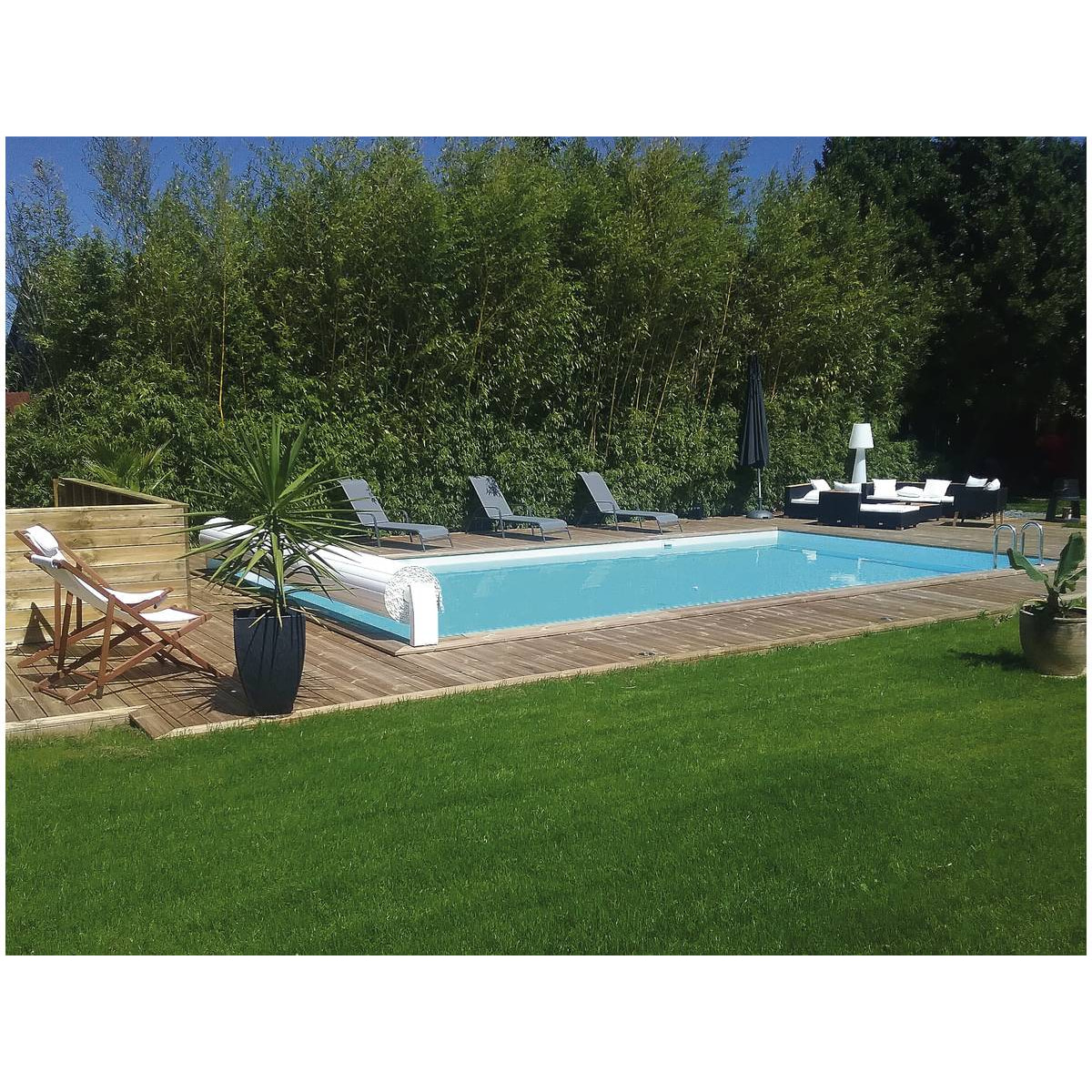 Piscine bois en kit rectangle "Oceano " - 9.20 x 5.20 x 1.44 m