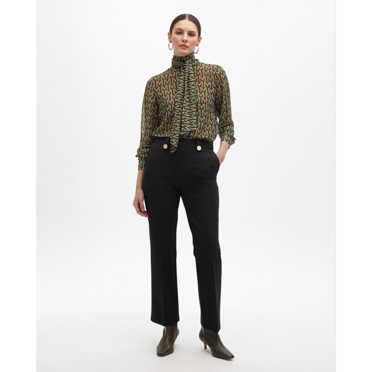 Camicia con logo e fiocco al collo