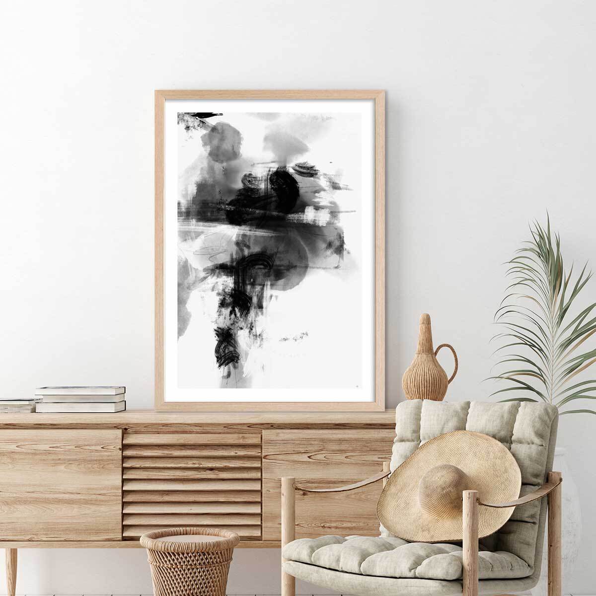 Affiche Wild play Affiche + cadre en bois - Chêne