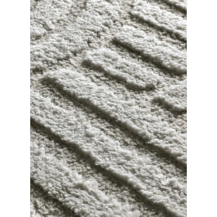 JUNO Alfombra geométrica con relieve gris, varias medidas disponibles.