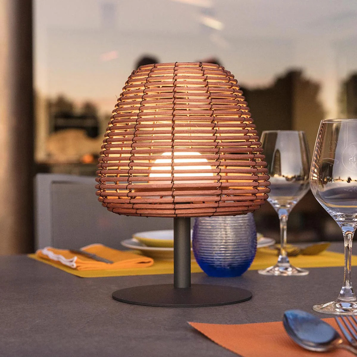 2 Lampe de table STANDY BOHEME H25CM