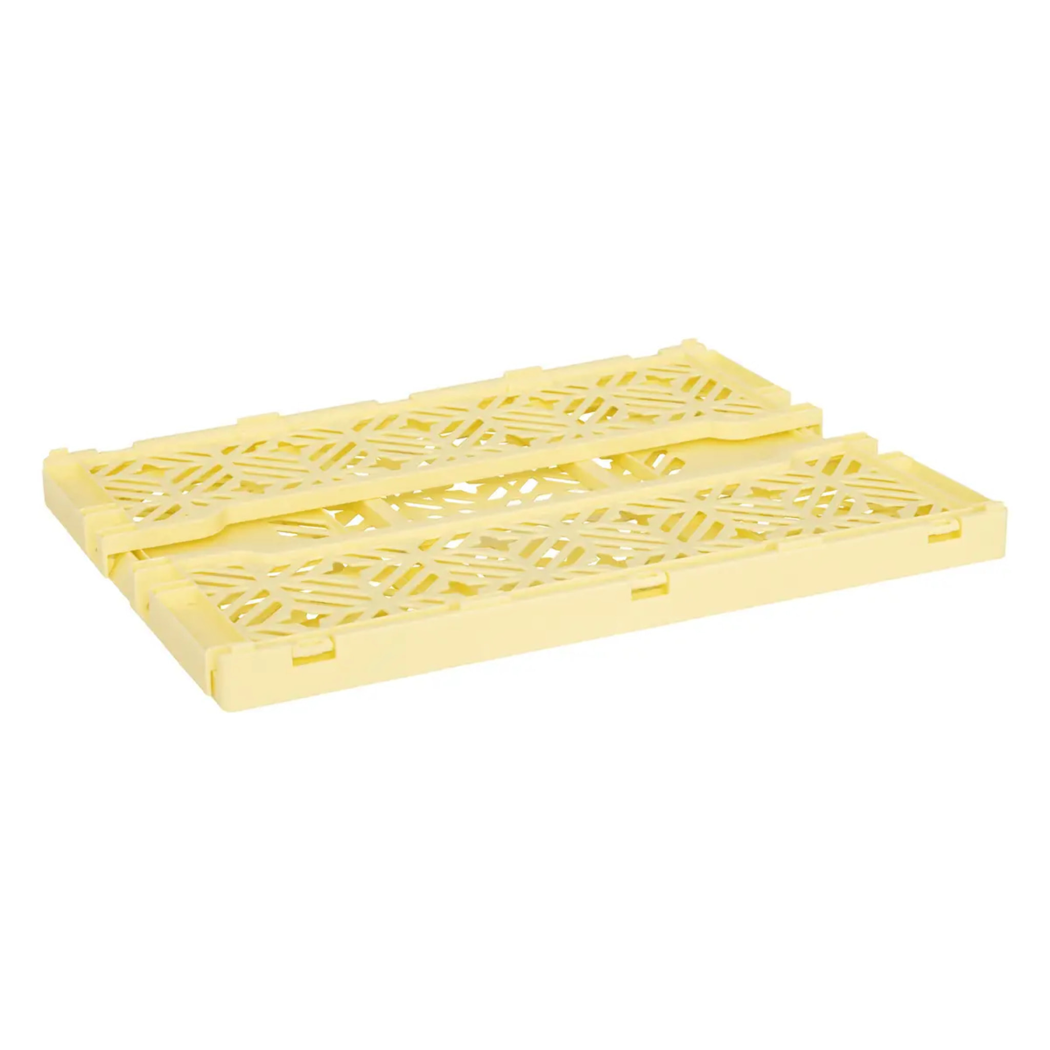 Cagette pliante "Arry" jaune 40x30x15cm