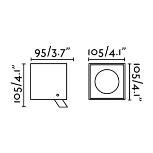 OKO Lámpara proyector gris oscuro