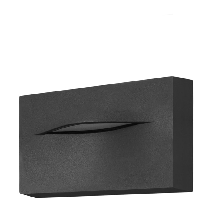 Forlight Hide - Aplique de Pared LED Rectangular para Señalización de Caminos y Rodapiés con Luz Neutra 4000K Color Gris Urbano