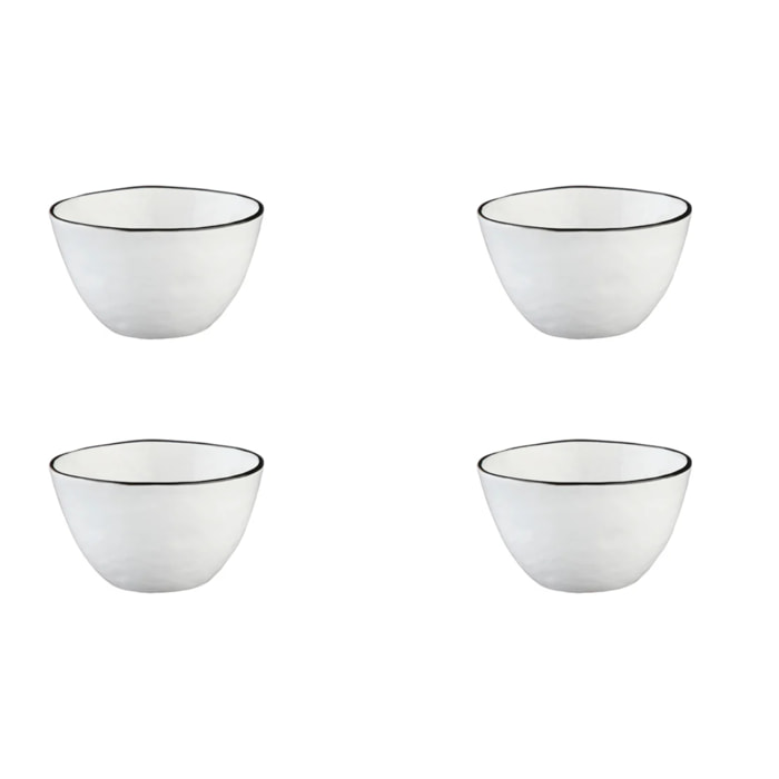 Bol PURE Ø12cm - 4 pièces - Blanc Neige