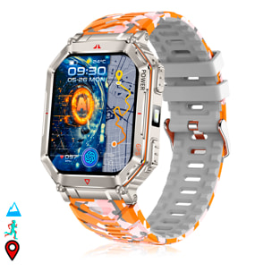 Smartwatch KR92 con chiamate BT, GPS, strumenti di esplorazione, monitor cardiaco, ChatGPT e oltre 100 modalità sportive.