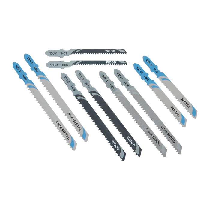 Coffret 10 lames scie sauteuse XPC bois/métal DEWALT - DT2294