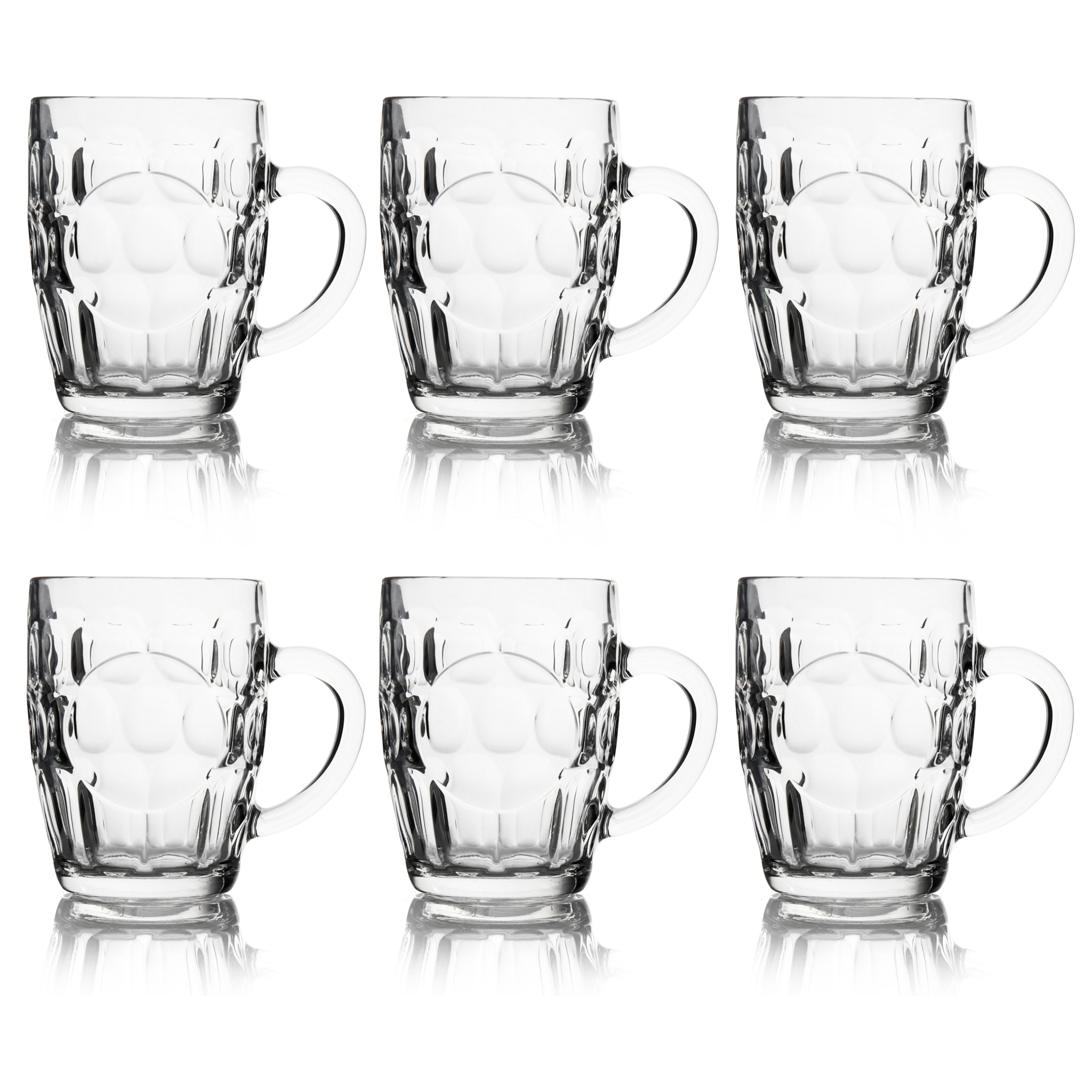 Set de 6 chopes à bière Excelsa – Praga, Verre Transparent 55 cl