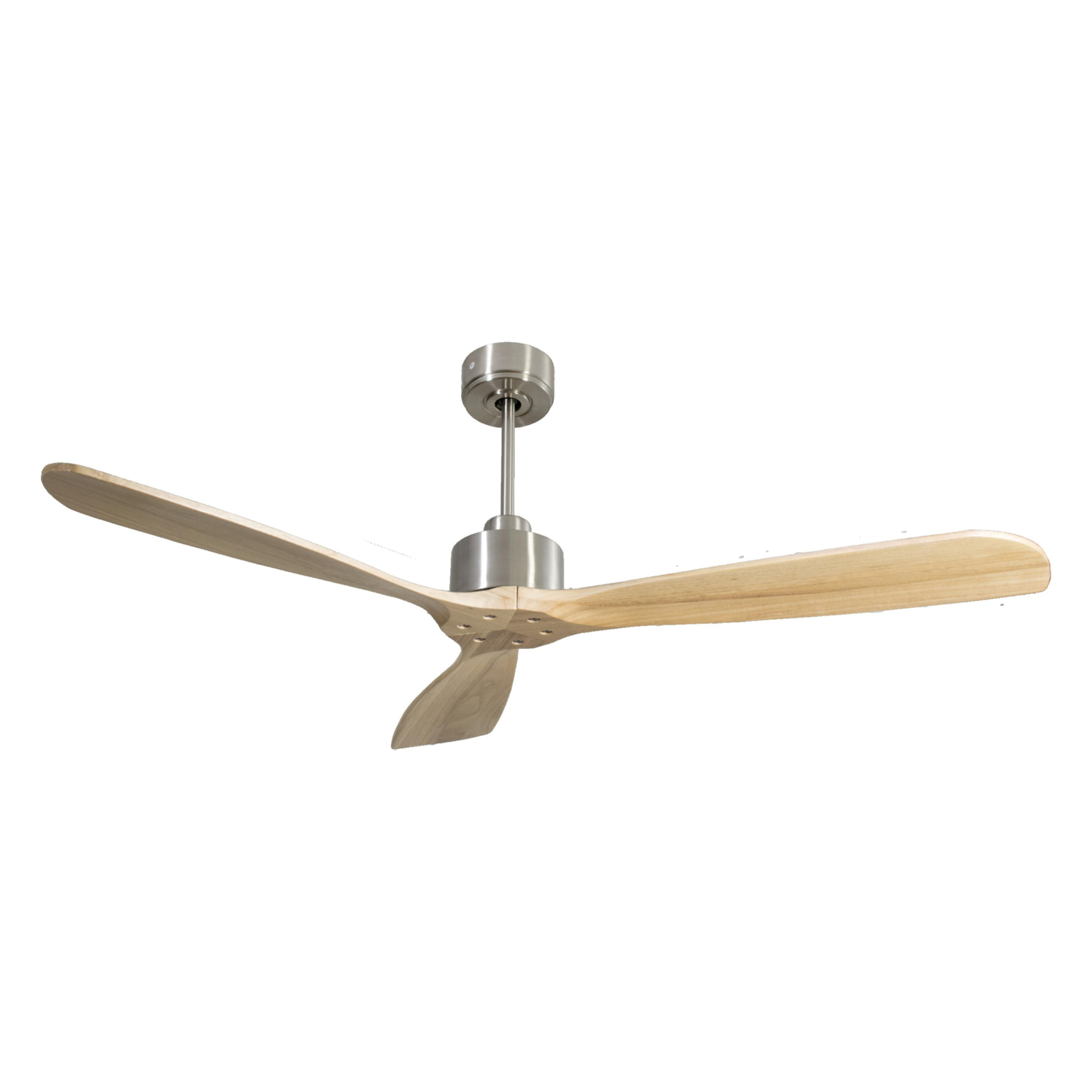 Ventilador de techo Reversible Termostato Wifi Motor DC Techos Inclinados Mando a Distancia Hypersilence Memoria FullWood FolegandrosD166C0367787 PURLINE