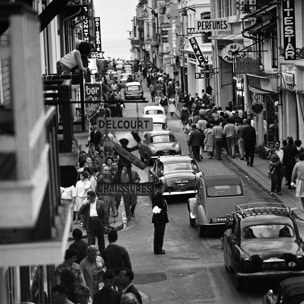 Tableau noir et blanc - Le Touquet en 1960 Tableau alu Dibond