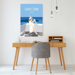 Tableau de voyage Le bleu de Santorin Tableau plexiglas