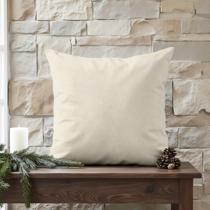 Housse de coussin 100% algodón Naturel 50x50 cm