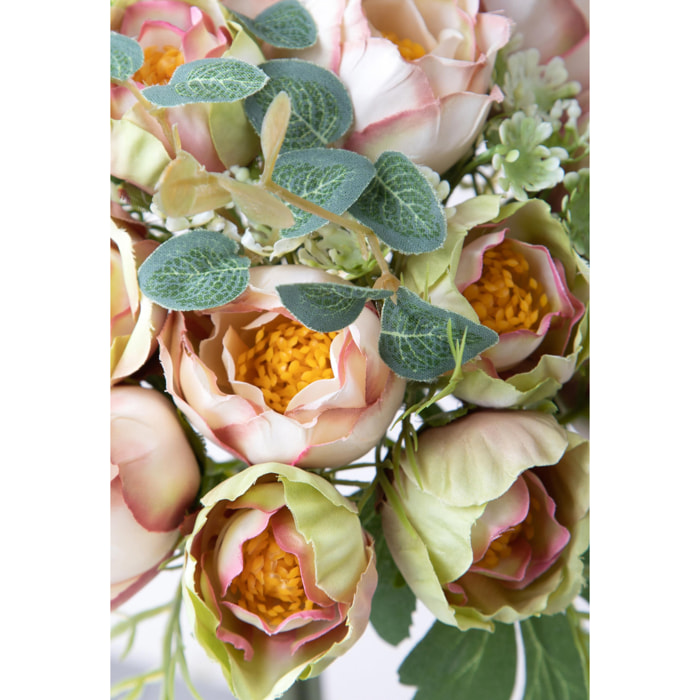 Bouquet Di Bocci per 14 36 Cm - Pezzi 6 - 22X36X22cm - Colore: Rosso - Bianchi Dino - Fiori Artificiali