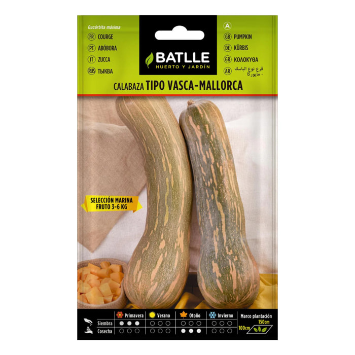 Semillas de Calabaza tipo vasca-Mallorca sel. Marina Batlle