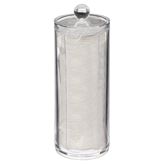 Distributeur à coton "Selena" transparent