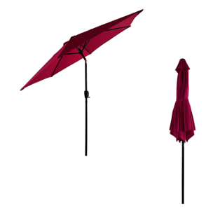 Parasol droit HAPUNA rond - Fuchsia