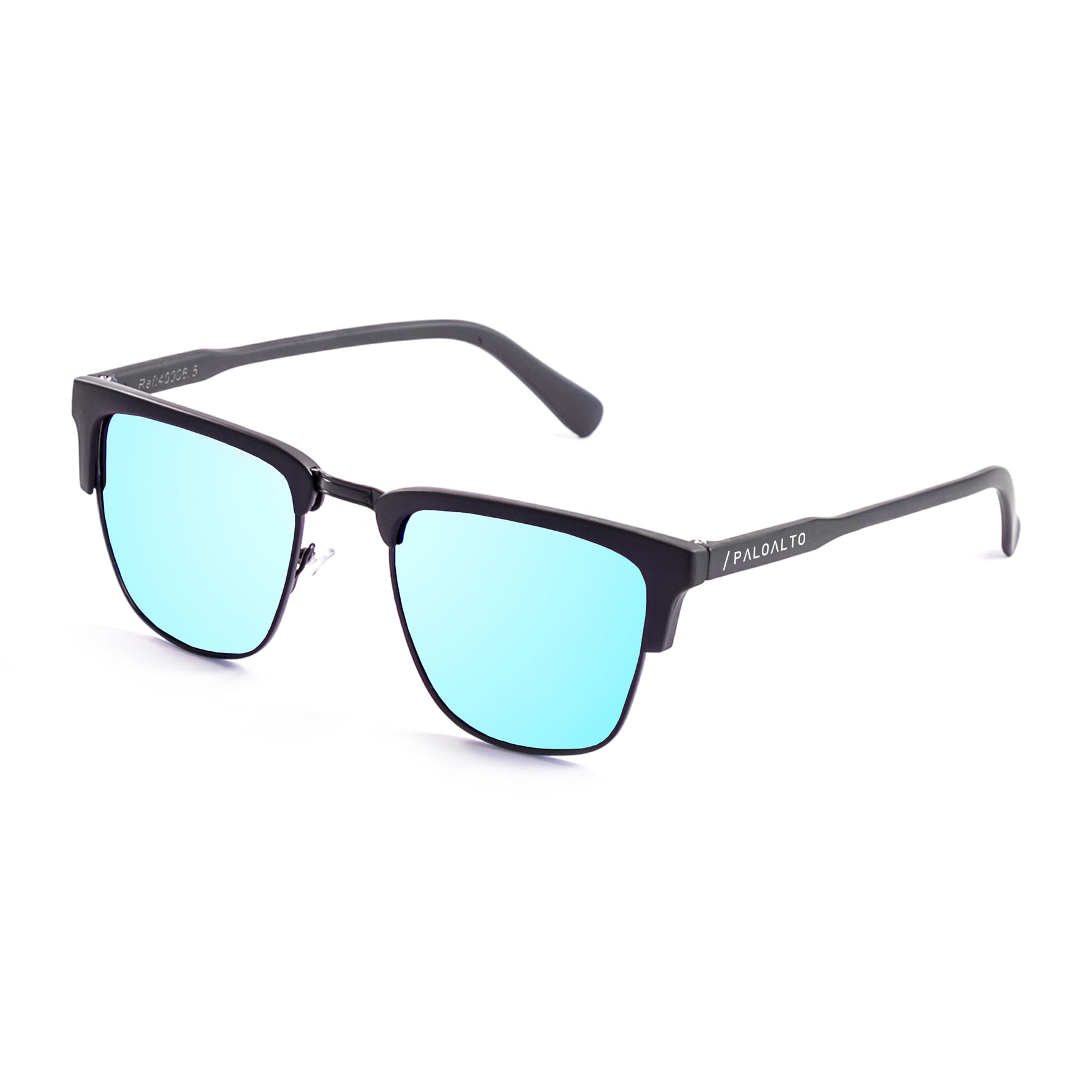 Gafas de sol PALO ALTO BOSTON - Negro mate / Revo azul cielo