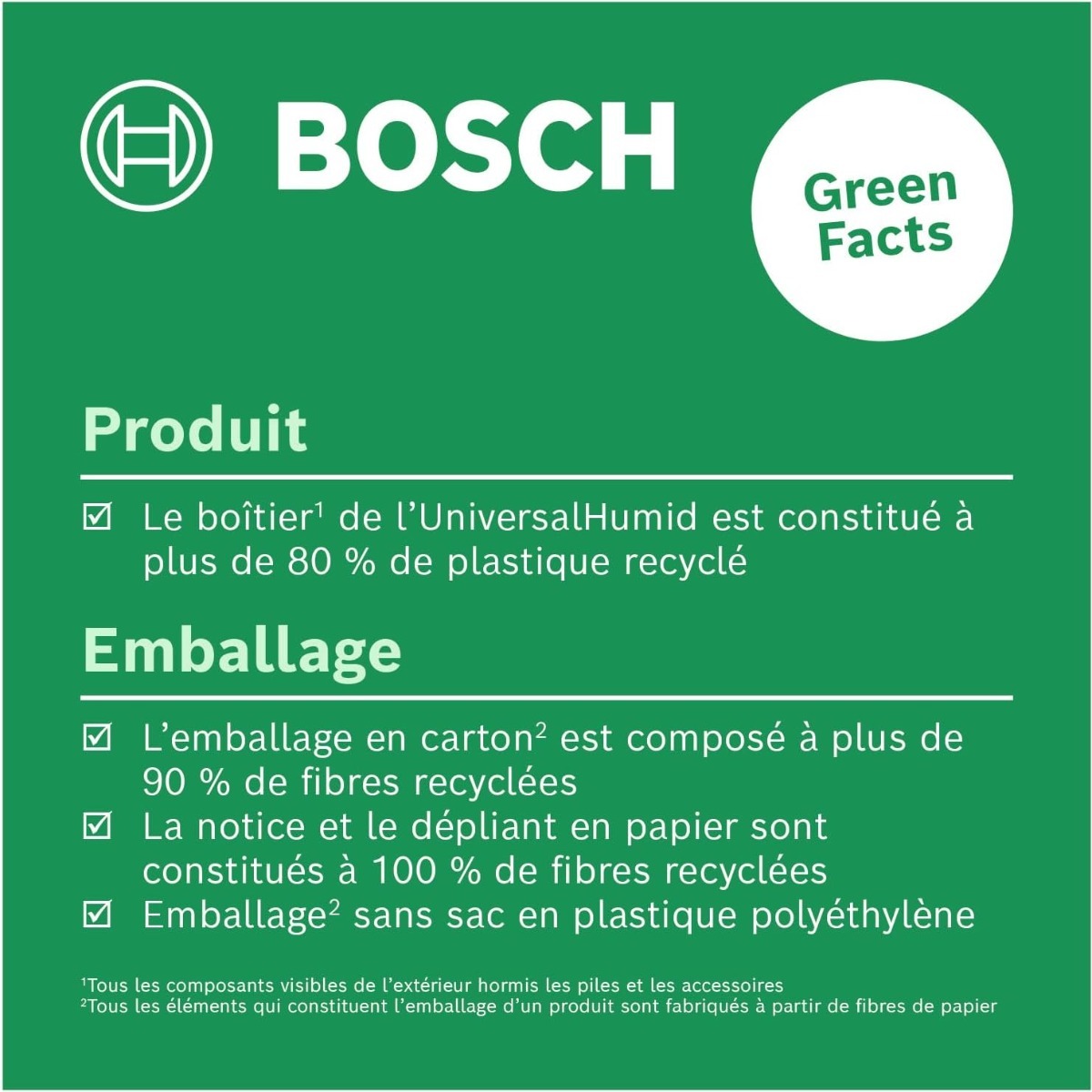 Détecteur d'humidité UniversalHumid - BOSCH - Humidimètre pour bois - 0603688001