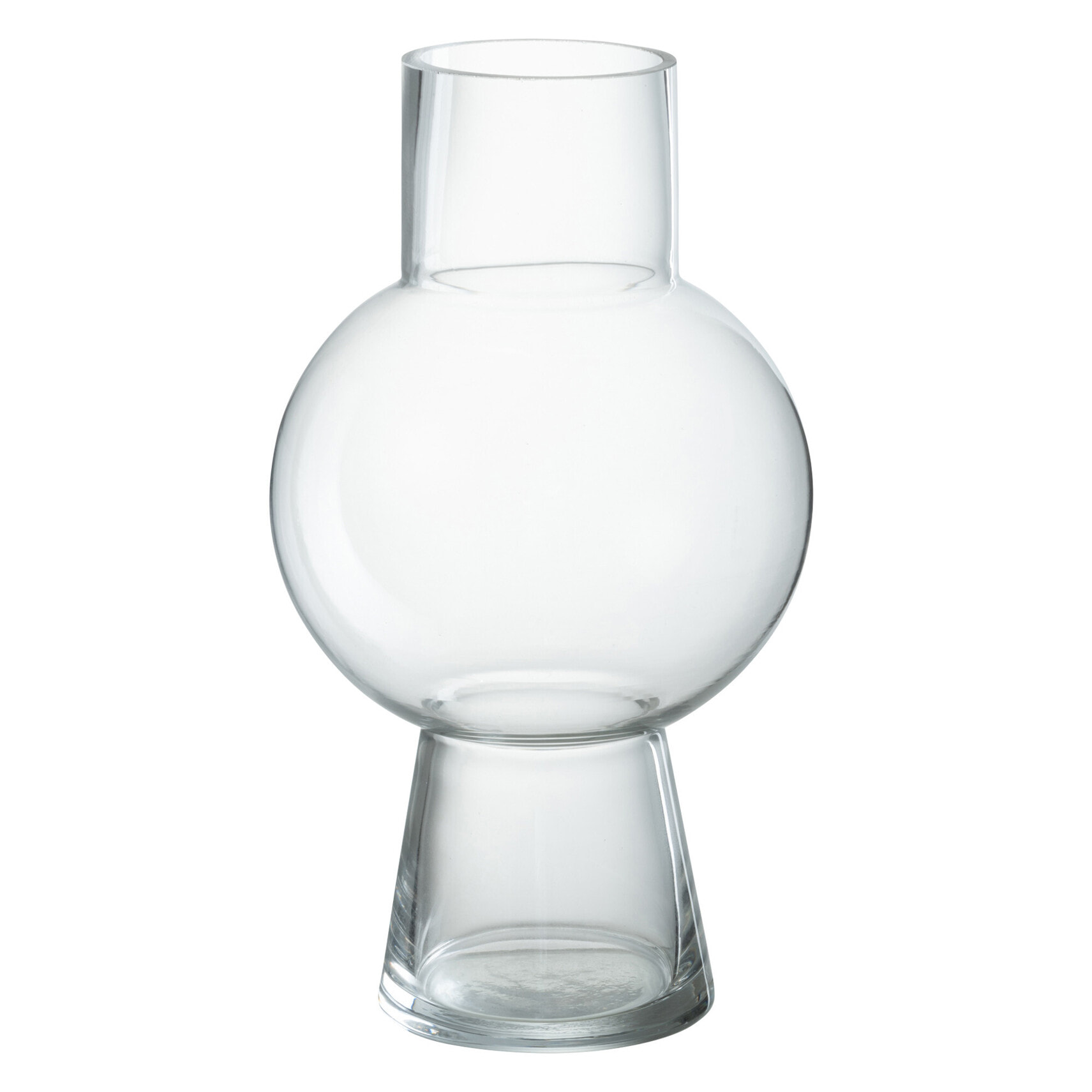 J-Line Vase Boule Verre Transparent Medium