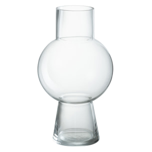J-Line vase Boule - verre - transparent - medium - 31 cm de hauteur