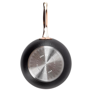 wok ø28x7,8cm en aluminio forjado en color negro mate