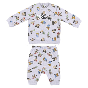 Tuta 2 pezzi neonato Mickey & Friends Lui Disney Grigio