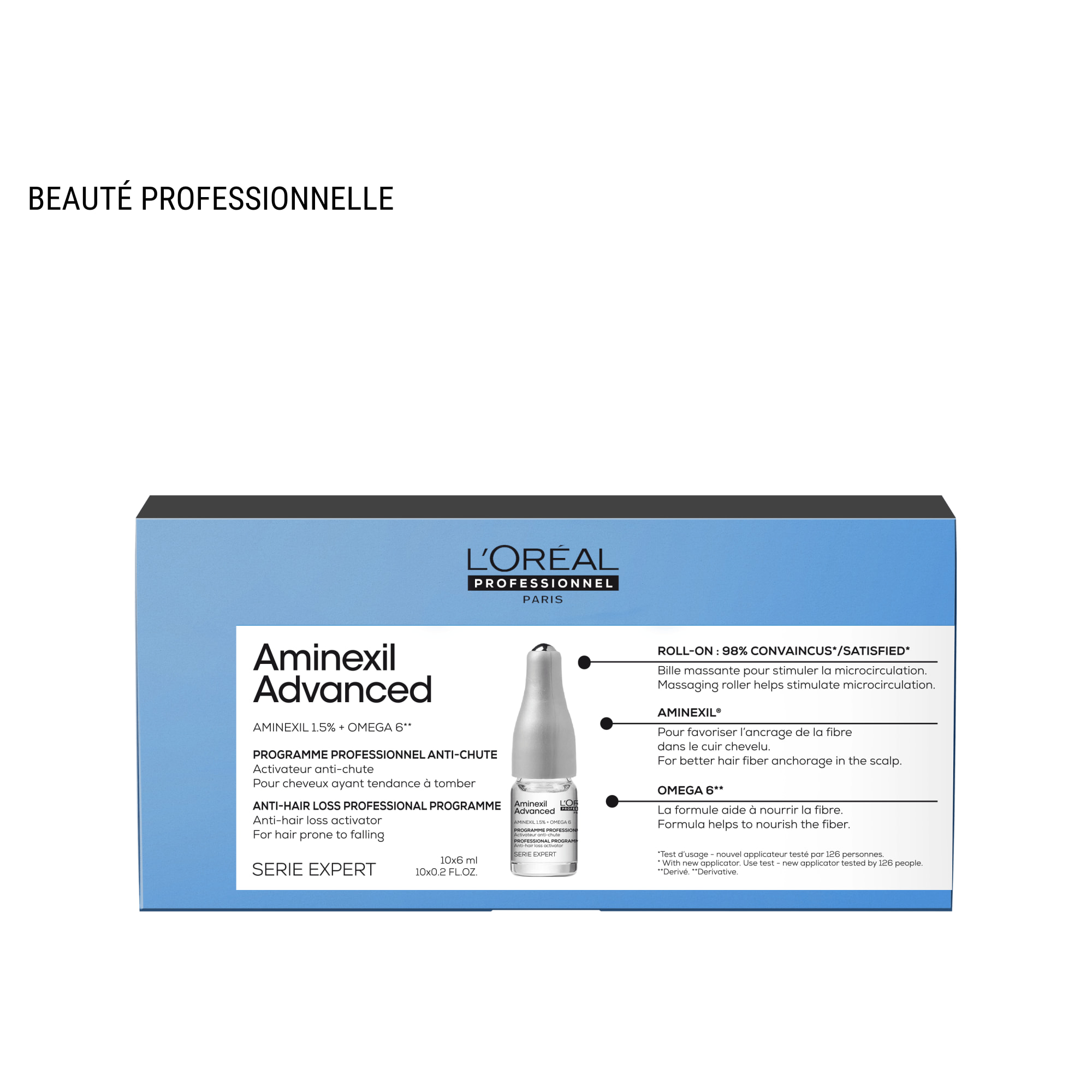 Programme anti-chute Aminexil Advanced 10x6ml - Serie Expert